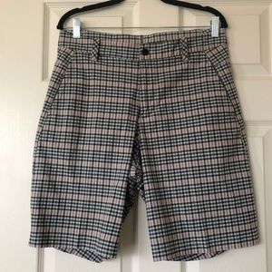 Lululemon gingham plaid shorts sz 32”